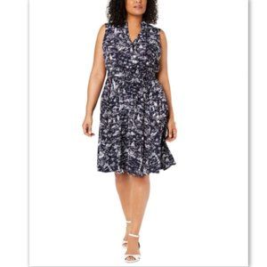 NWT! Charter Club Macy's Sailboat Fit Flare Dress 24W